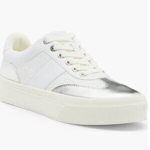 J/ Slides Metallic Trim Platform Sneaker 9.5 Women's